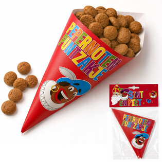 КОНУСНІ ПАКЕТИКИ ДЛЯ СОЛОДОЩІВ SINT & PIET SINTERKLAAS (36 шт.)
