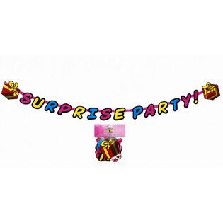 ГІРЛЯНДА-НАПИС SURPRISE PARTY - ДОВЖИНА: 180 СМ (6 шт.)