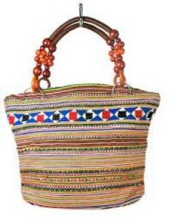 Сумка B-FAIR Beads з ручкою з коричневого намиста (1 шт)