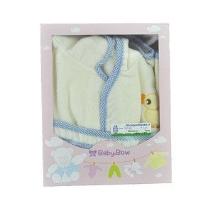 Дитячий Халат BABY BOW Жовтий / Синій