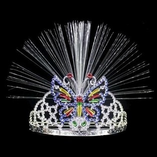 Світлодіодна Корона з Оптоволокном - Модель 12 (12 шт.)